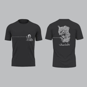 เสื้อยืดอารียา เมตายา ลายปลุกจิตตื่นรู้ คอกลมสีดำ